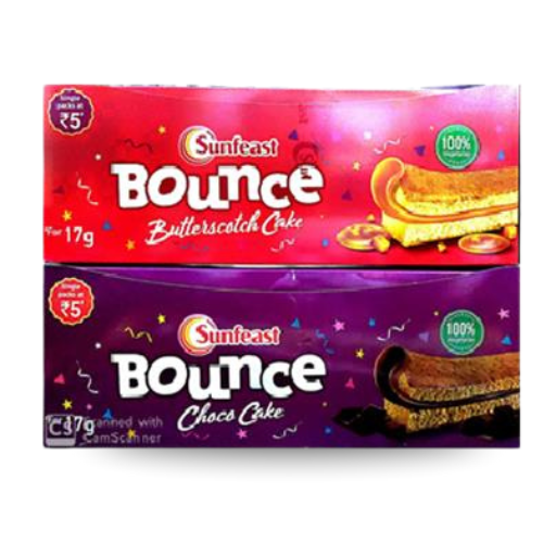 Sunfeast Bounce (butter scotch cake_ Choco cake)